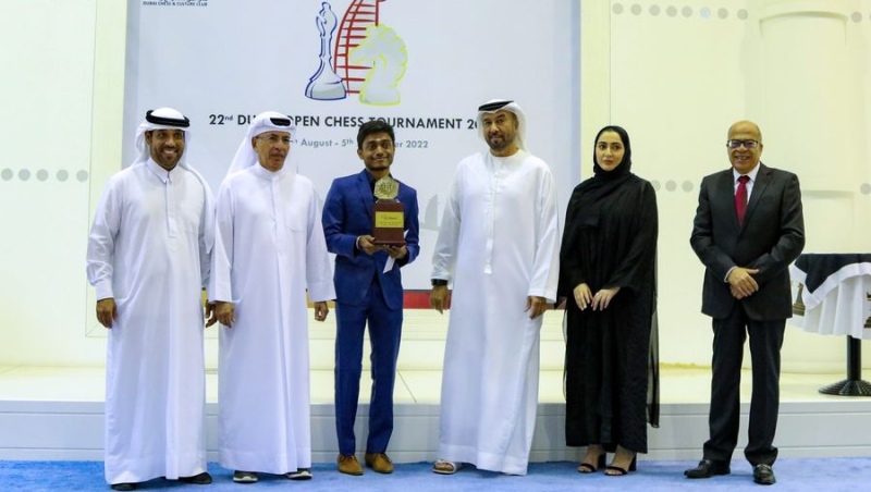 Arvindh Chitambaram crowned champion of 22nd Dubai Open Chess